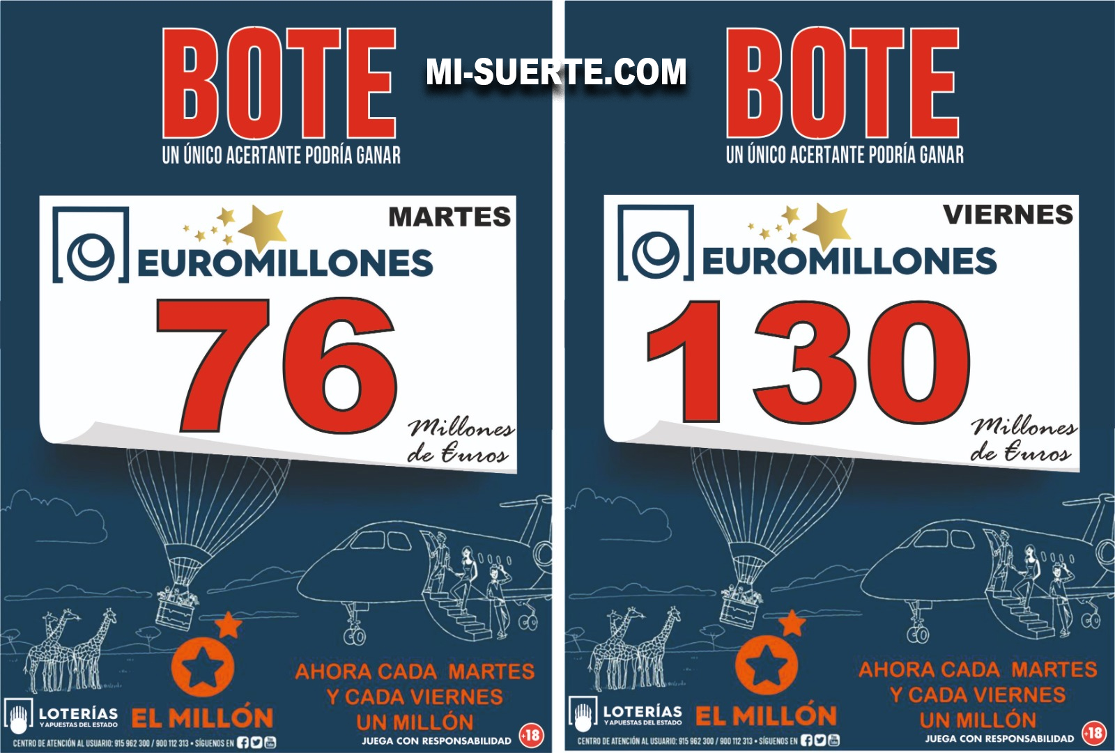 Botes de euromillones
