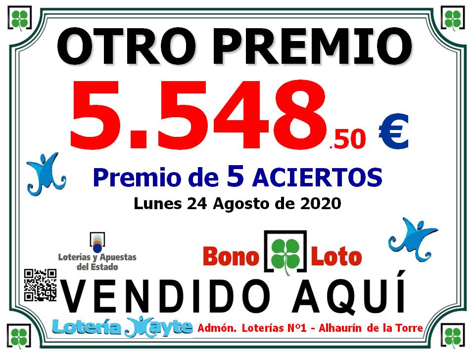 Premio de 5 aciertos
