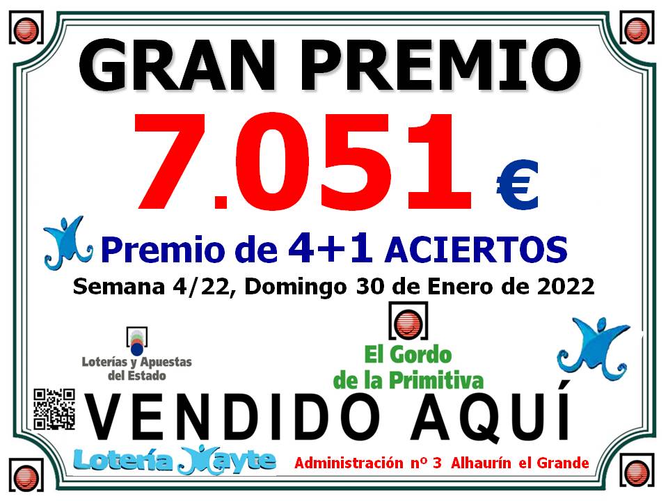 Premio del Gordo de la primitiva