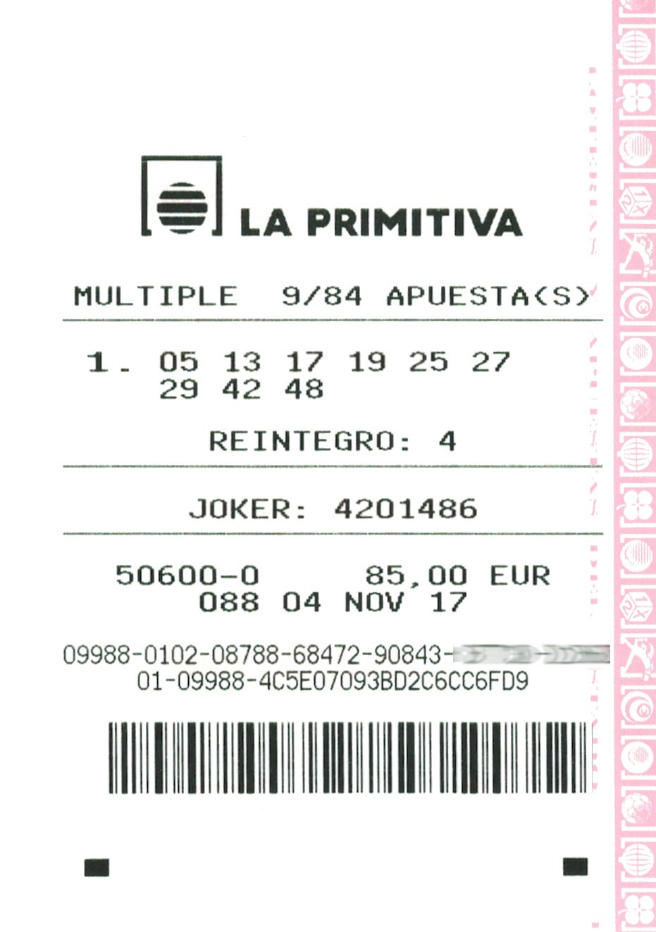 boleto ganador
