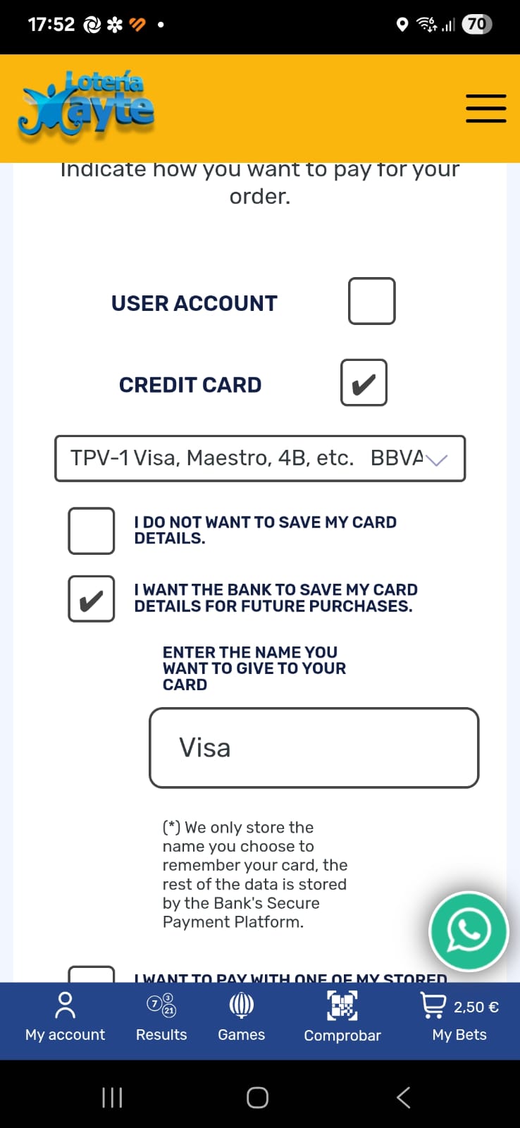payment in one click
