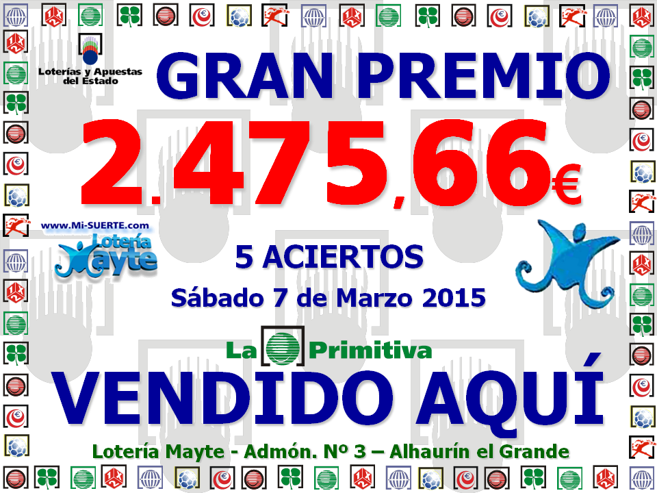  premio primitiva 07/03/15